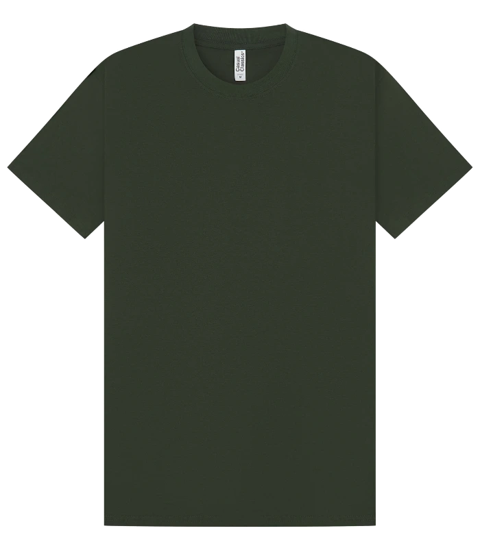 Casual Classics Casual Premium Ringspun 180 Regular Tee in Forest Green
