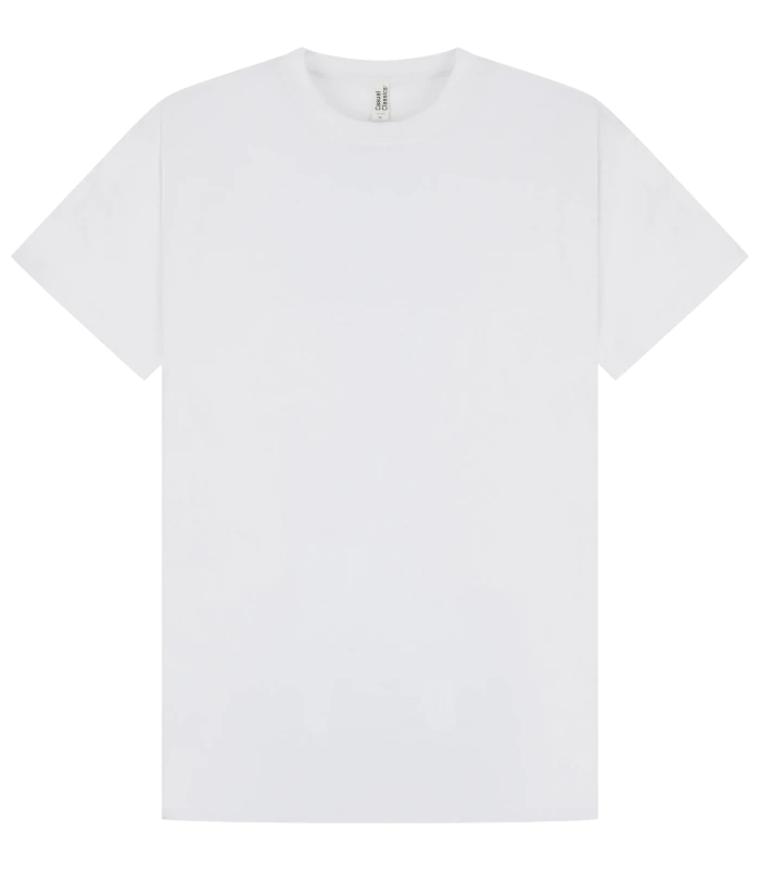 Casual Classics Casual Premium Ringspun 180 Regular Tee in White