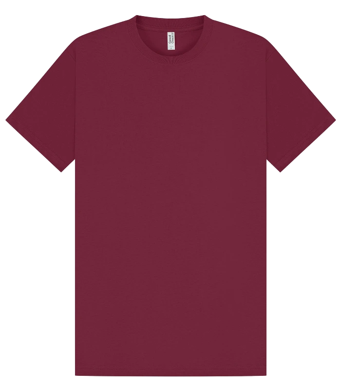 Casual Classics Casual Supreme Organic Combed 220 Regular Tee in Burgundy