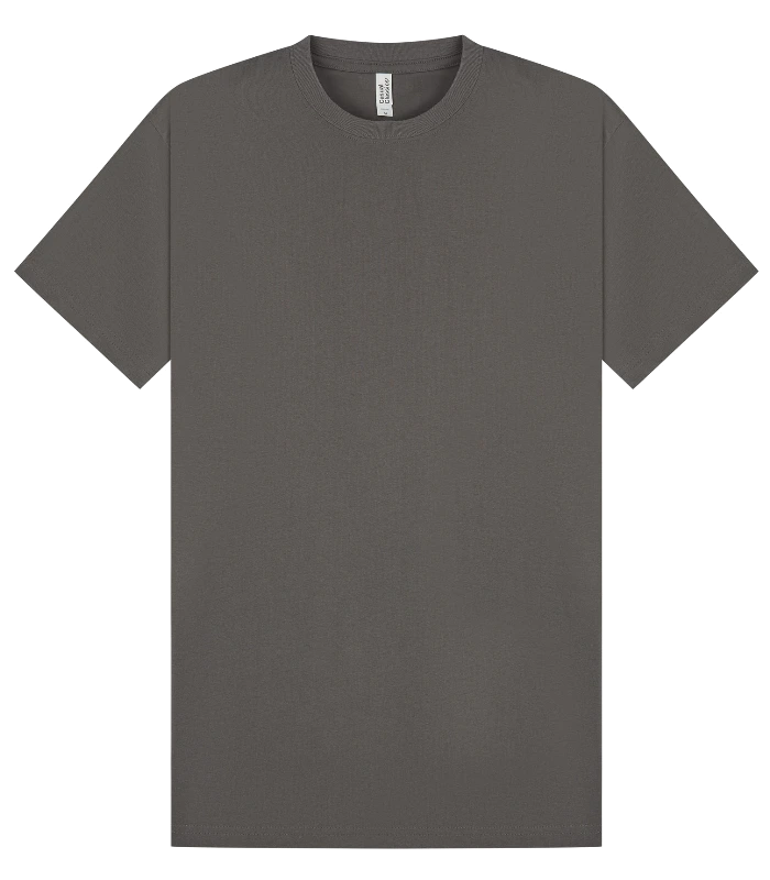 Casual Classics Casual Supreme Organic Combed 220 Regular Tee in Charcoal
