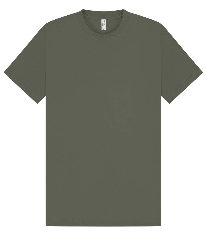 Casual Classics Casual Supreme Organic Combed 220 Regular Tee in Khaki Olive