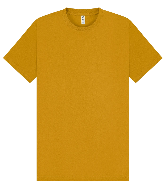 Casual Classics Casual Supreme Organic Combed 220 Regular Tee in Mustard