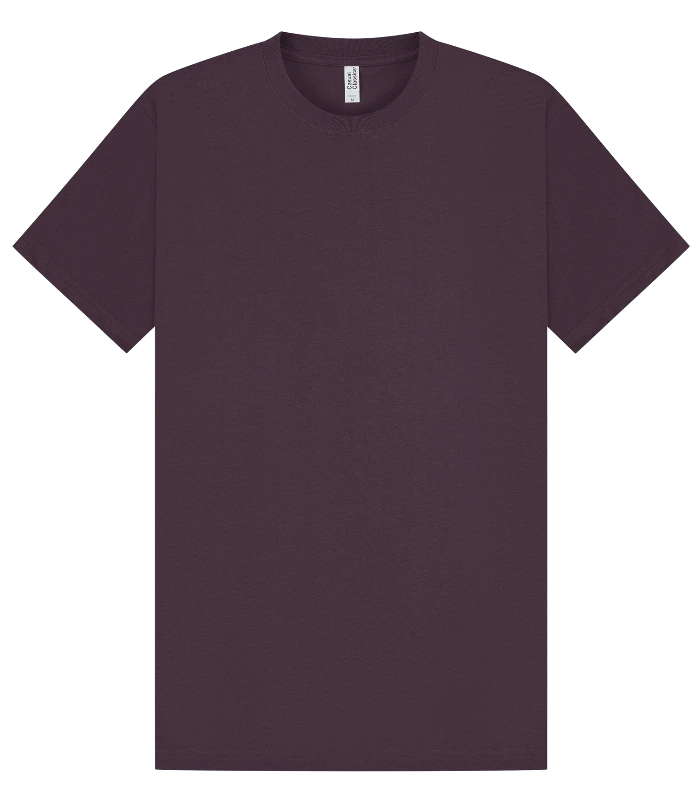 Casual Classics Casual Supreme Organic Combed 220 Regular Tee in Plum