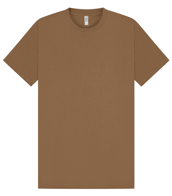 Casual Classics Casual Supreme Organic Combed 220 Regular Tee in Tobacco