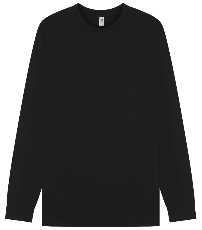 Casual Classics Casual Supreme Organic Combed 220 Regular L/S Tee in Black