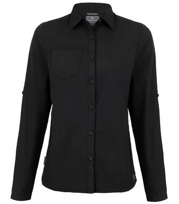 Craghoppers Craghoppers Expert Ladies Kiwi Long Sleeve Shirt in Black