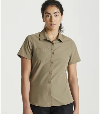 Craghoppers Craghoppers Expert Ladies Kiwi Short Sleeve Shirt in Pebble