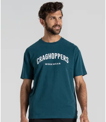 Craghoppers Craghoppers Workwear Batley T-Shirt in Dark Aegean Blue