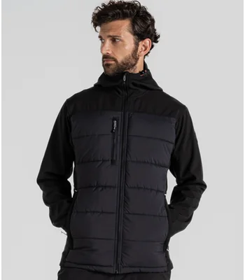 Craghoppers Craghoppers Workwear Castleford Hybrid Jacket in Black/Carbon Grey