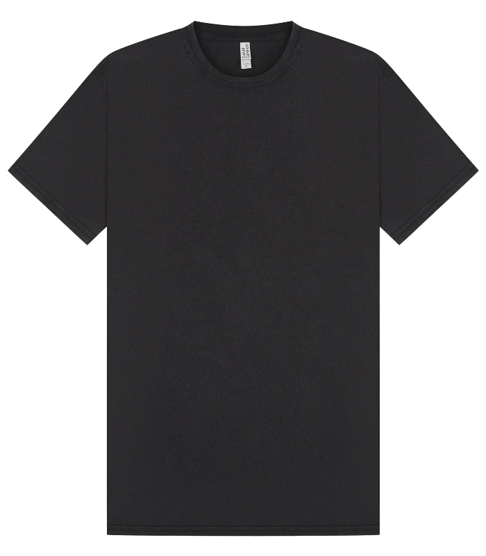 Casual Classics Casual Core Ringspun 150 Acid Regular Tee in Acid Black