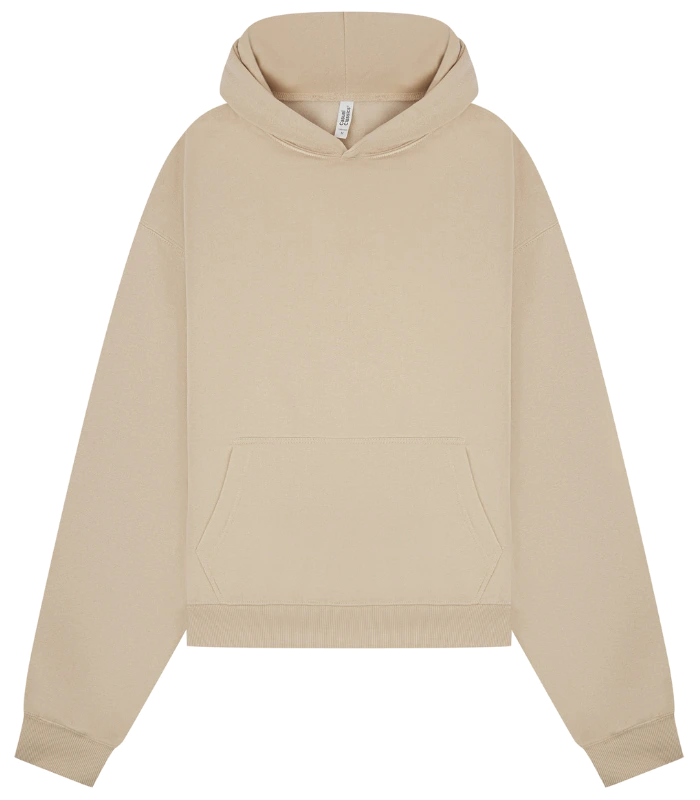 Casual Classics Casual Core Combed 280 Boxy Oversize Hood in Sand