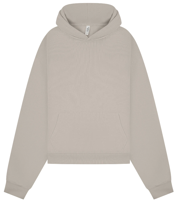 Casual Classics Casual Core Combed 280 Boxy Oversize Hood in Stone