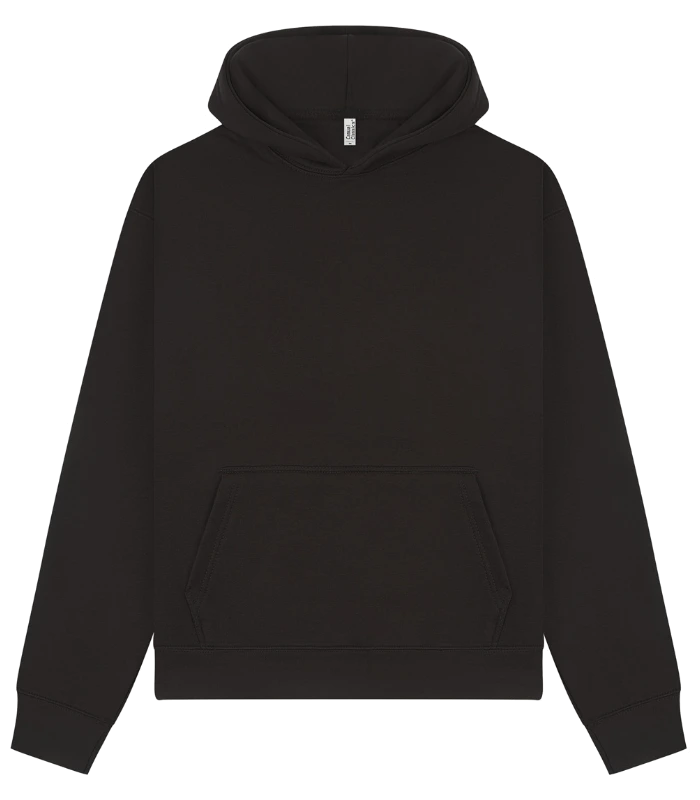 Casual Classics Casual Premium Combed 330 Boxy Oversize Hood in Black