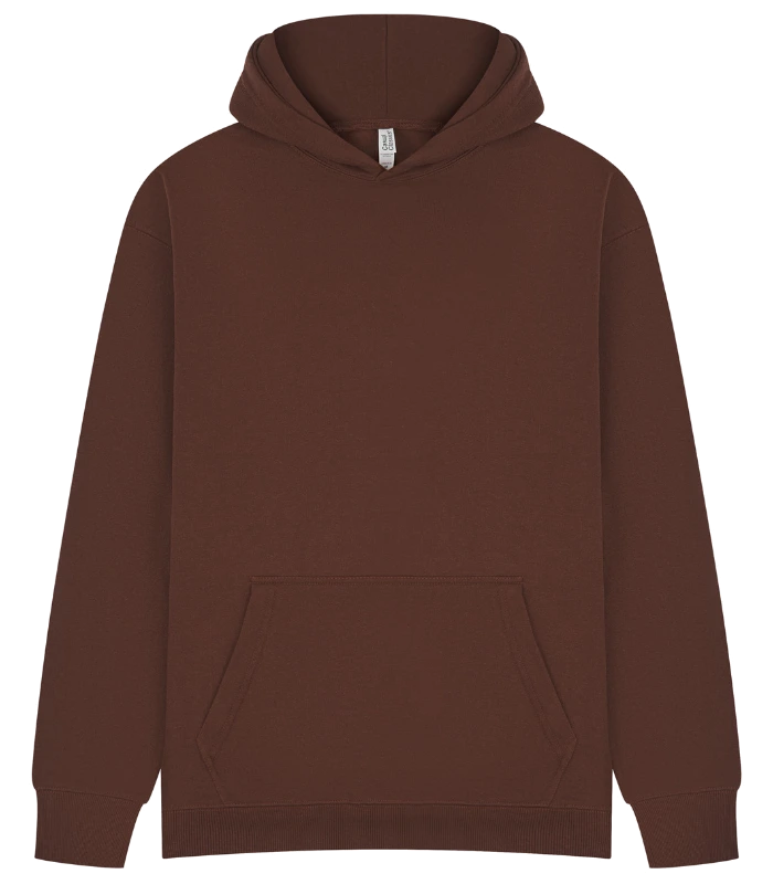 Casual Classics Casual Core Combed 280 Oversize Hood in Chocolate