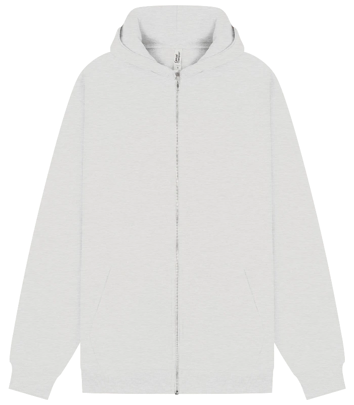 Casual Classics Casual Core Combed 280 Regular Zip Hood in Ash Grey