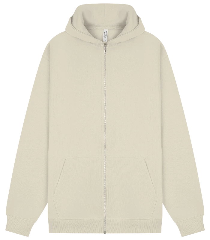 Casual Classics Casual Core Combed 280 Regular Zip Hood in Ecru