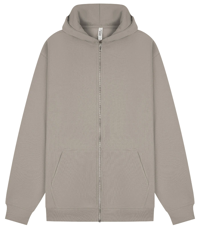 Casual Classics Casual Core Combed 280 Regular Zip Hood in Stone