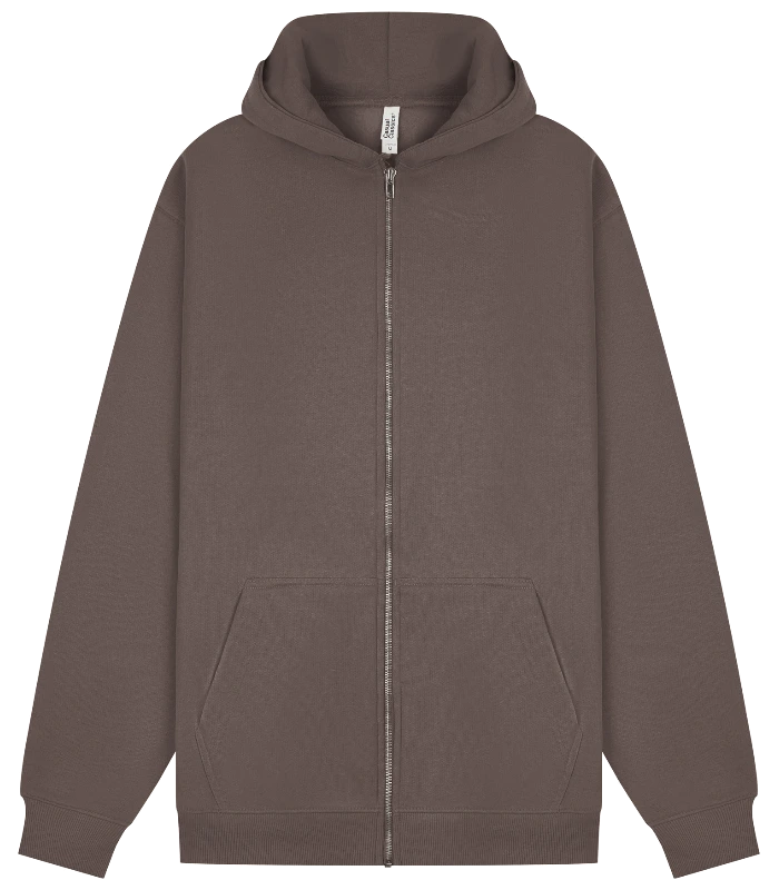 Casual Classics Casual Core Combed 280 Regular Zip Hood in Taupe