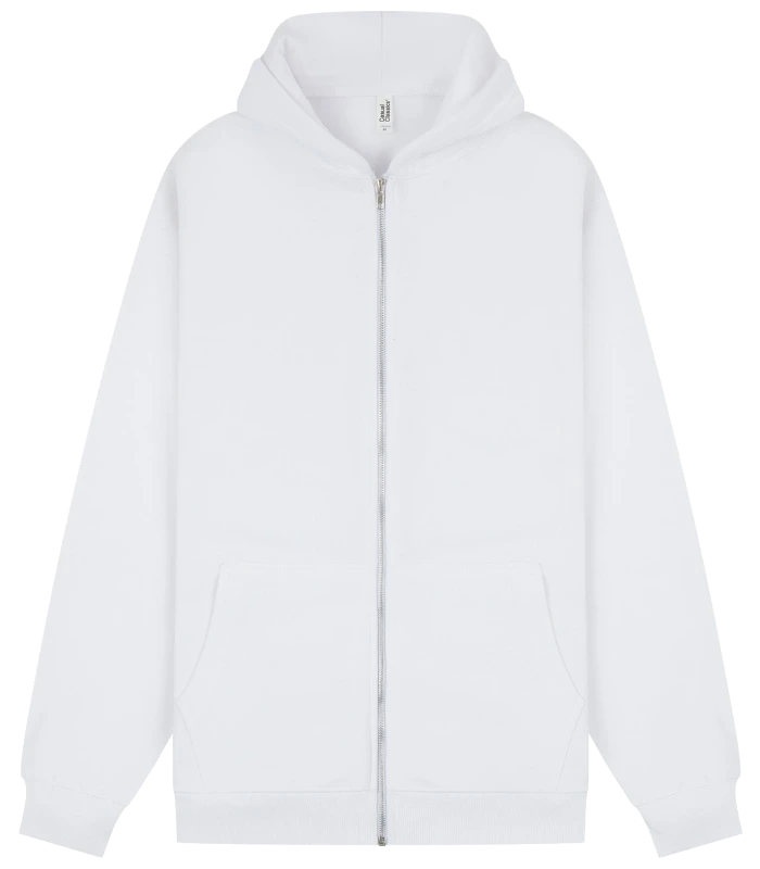 Casual Classics Casual Core Combed 280 Regular Zip Hood in White