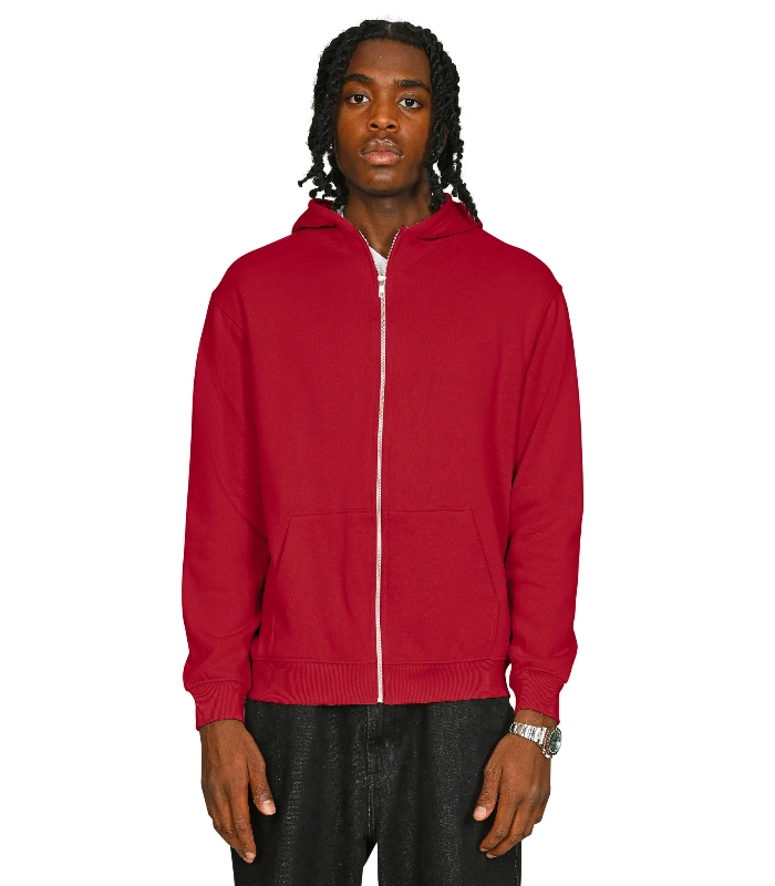 Casual Classics Casual Core Combed 280 Regular Zip Hood in Ash Grey