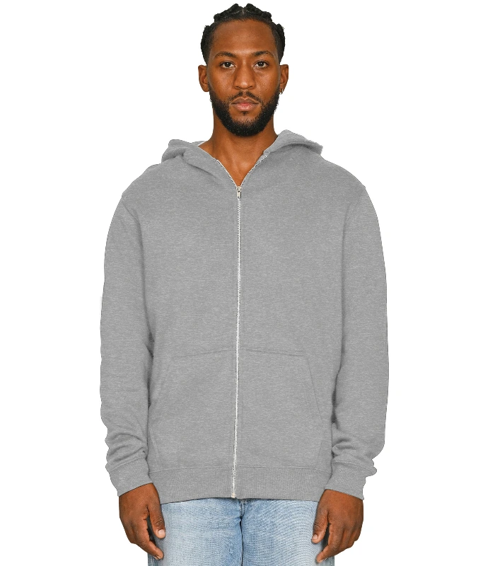Casual Classics Casual Core Combed 280 Boxy Oversize Zip Hood Tall in Charcoal