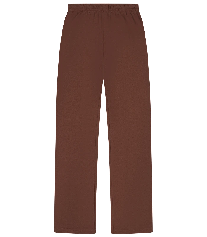 Casual Classics Casual Core Combed 280 Regular Split Hem Jogpant in Chocolate