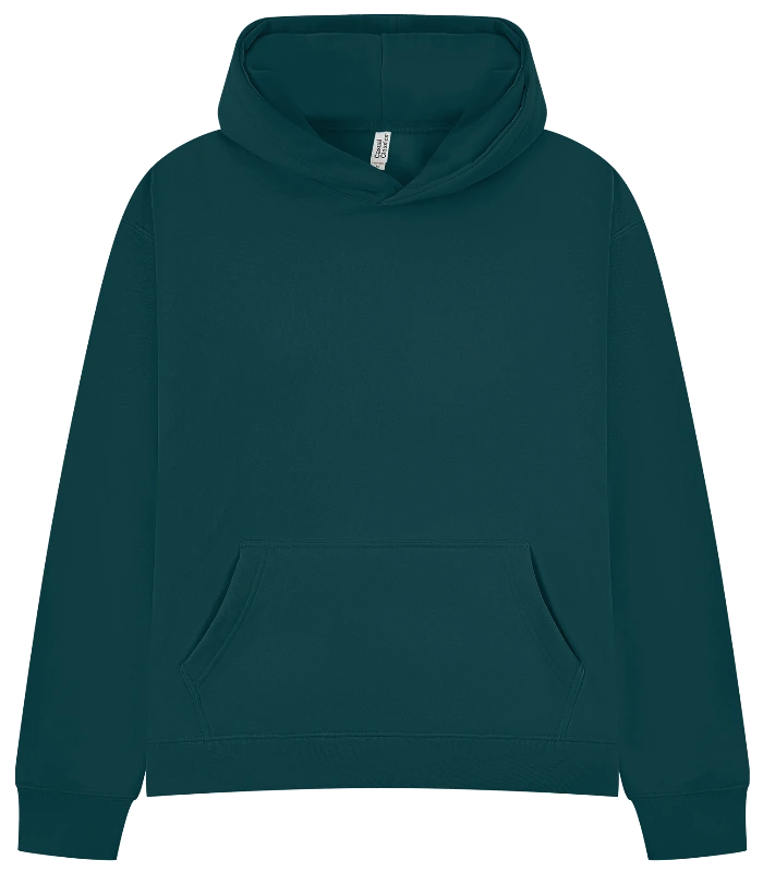 Casual Classics Casual Premium Combed 450 Boxy Oversize Hood in Deep Teal