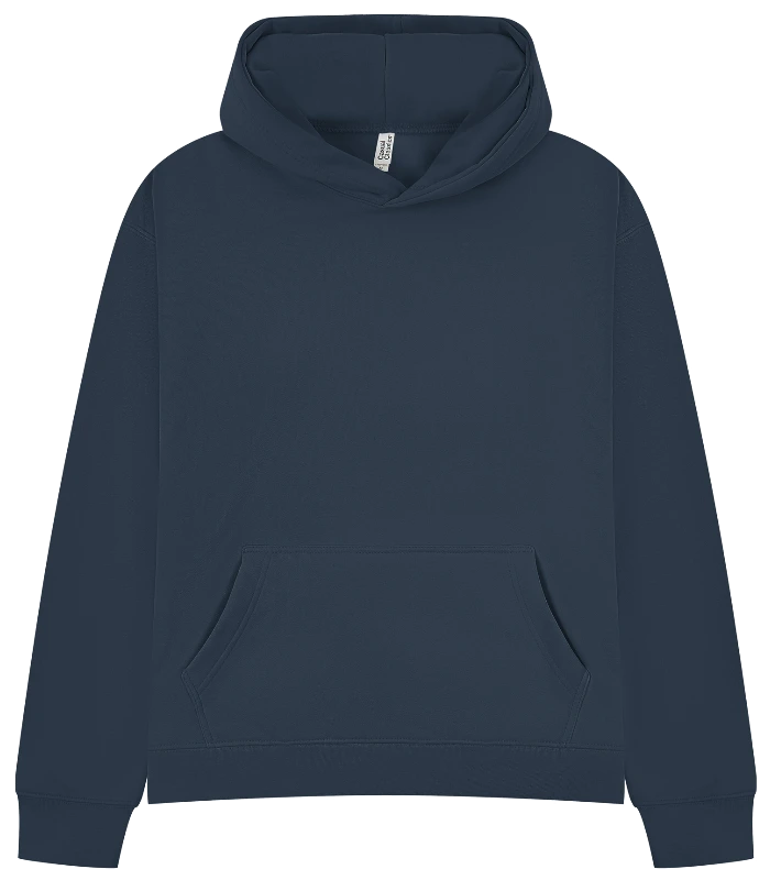 Casual Classics Casual Premium Combed 450 Boxy Oversize Hood in Petrol Blue