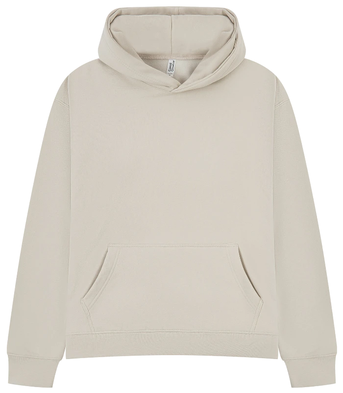 Casual Classics Casual Premium Combed 450 Boxy Oversize Hood in Stone