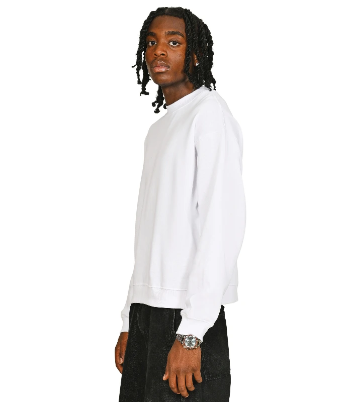Casual Classics Casual Core Combed 280 Boxy Oversize Extended Neck Sweat in Ecru