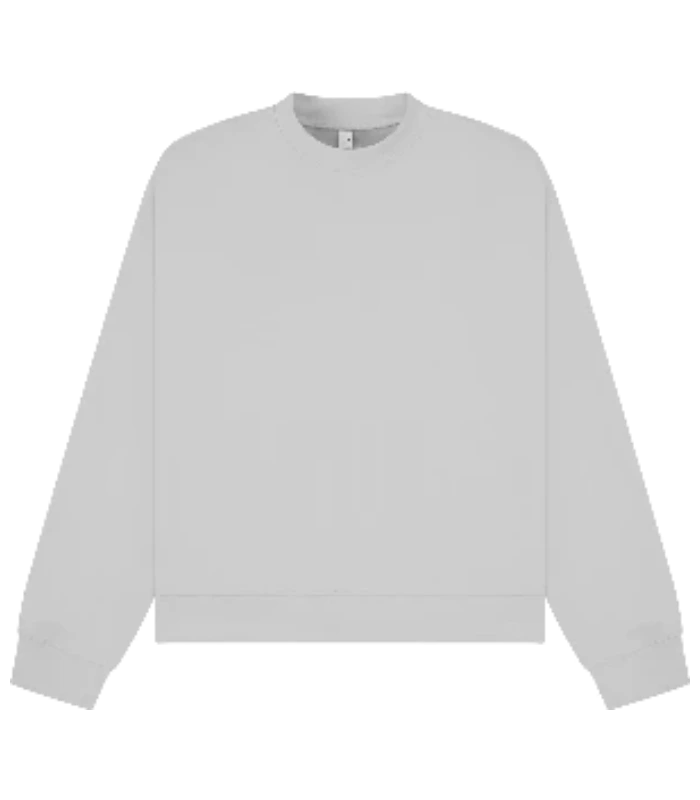 Casual Classics Casual Premium Combed 330 Boxy Oversize Extended Neck Sweat Tall in Lunar Grey