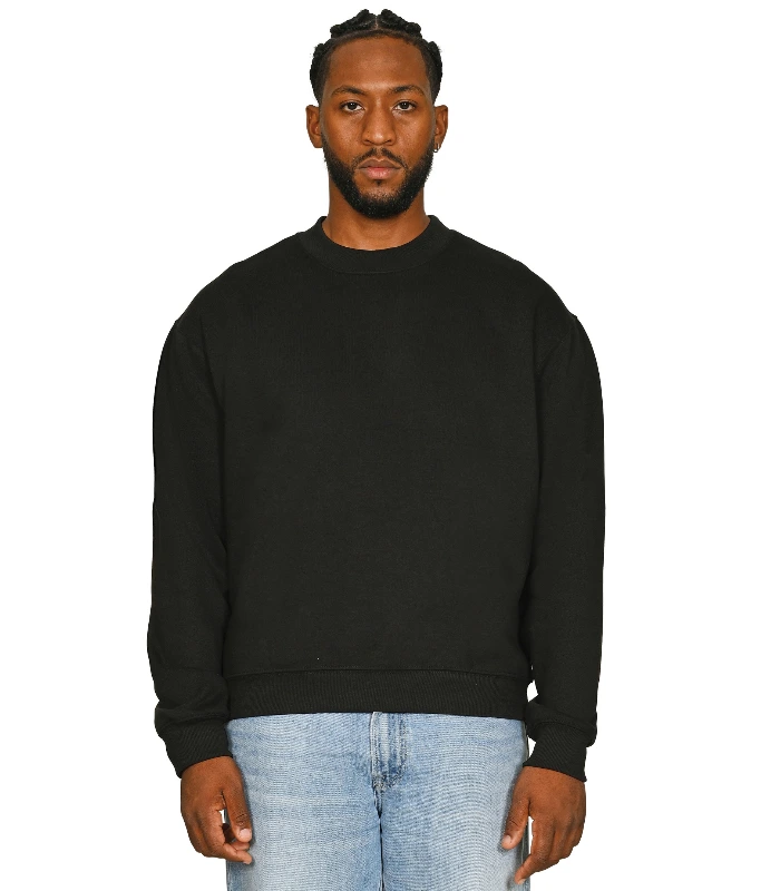 Casual Classics Casual Premium Combed 330 Boxy Oversize Extended Neck Sweat Tall in Ash Grey