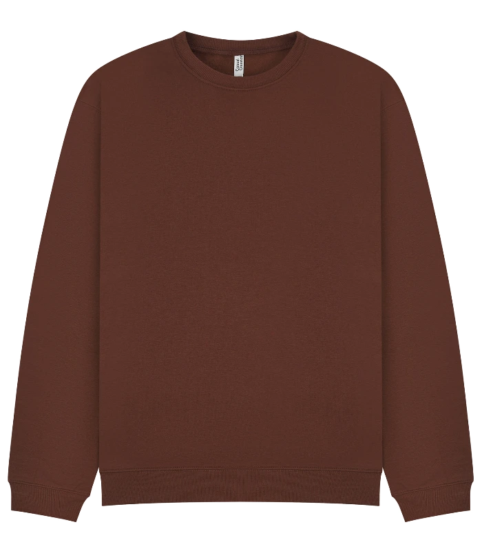 Casual Classics Casual Core Combed 280 Oversize Sweat in Chocolate