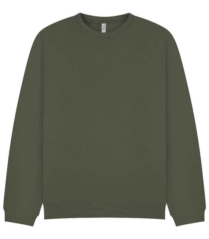 Casual Classics Casual Core Combed 280 Oversize Sweat in Khaki Olive