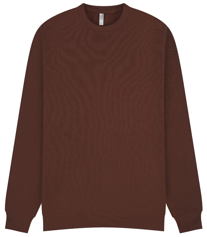 Casual Classics Casual Core Combed 280 Oversize Sweat Tall in Chocolate