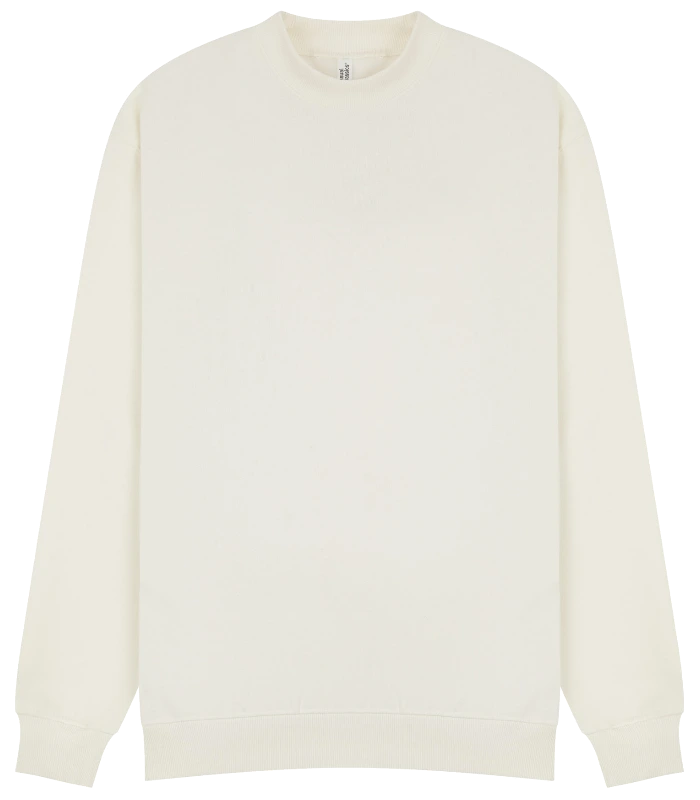 Casual Classics Casual Core Combed 280 Oversize Extended Neck Sweat in Ecru