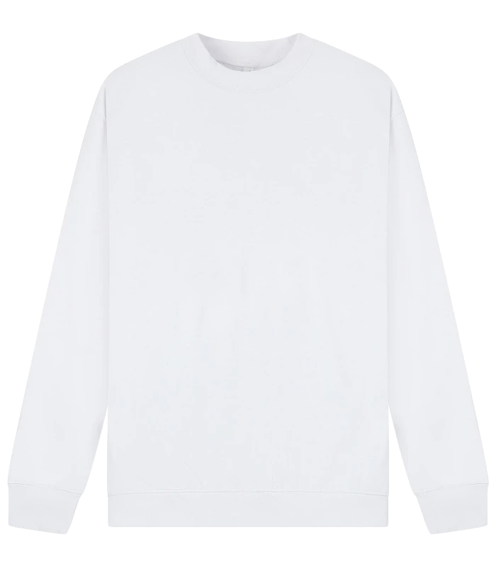Casual Classics Casual Premium Combed 330 Oversize Extended Neck Sweat in White