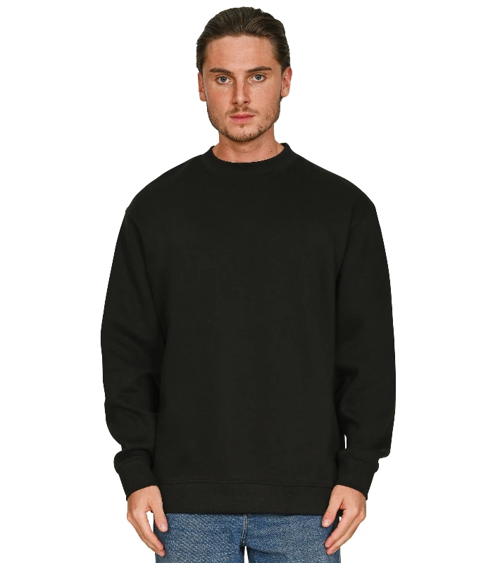 Casual Classics Casual Premium Combed 330 Oversize Extended Neck Sweat in Lunar Grey