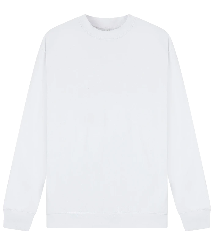 Casual Classics Casual Premium Combed 330 Oversize Extended Neck Sweat Tall in White