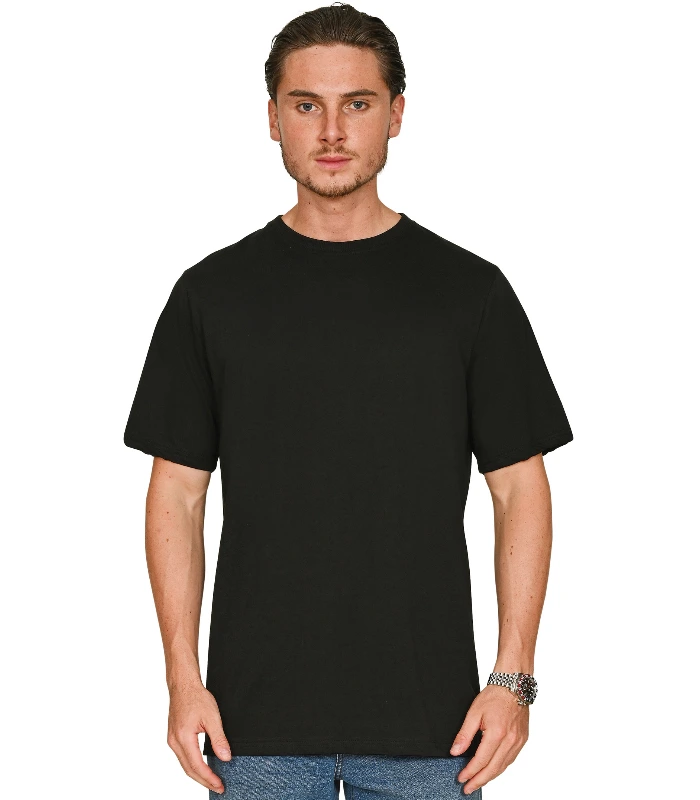 Casual Classics Casual Core Organic Combed 180 Regular Tee Tall in Charcoal