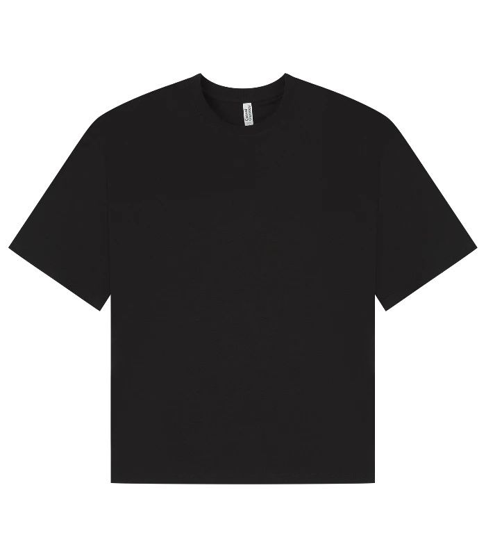 Casual Classics Casual Core Ringspun 150 Boxy Oversize Tee in Black