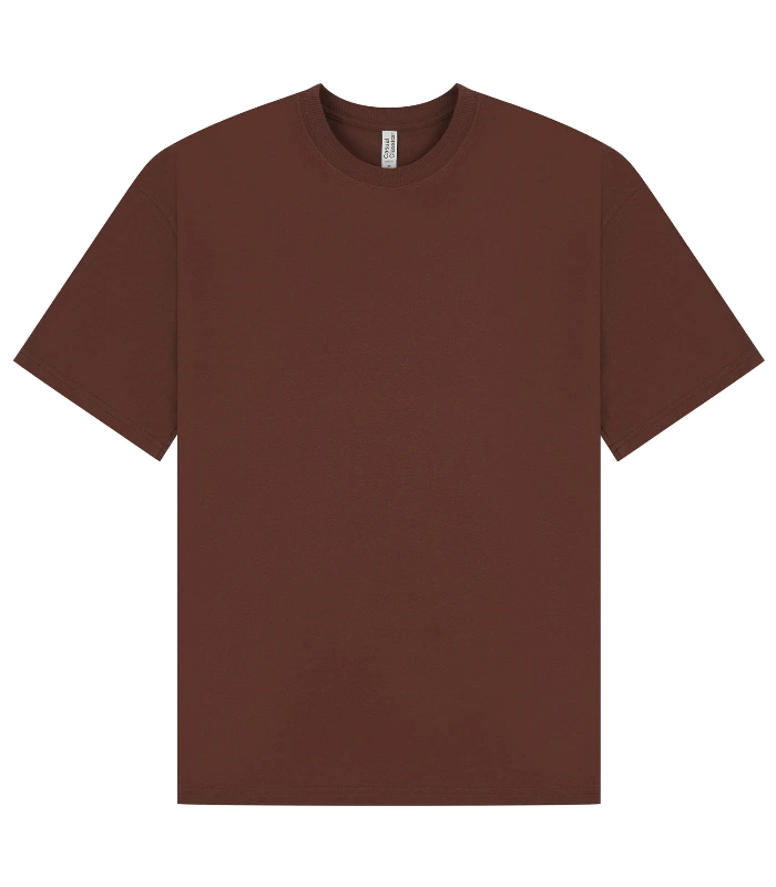 Casual Classics Casual Core Ringspun 150 Oversize Tee in Chocolate