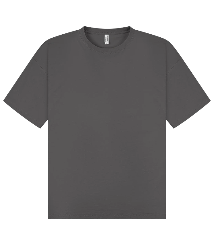 Casual Classics Casual Core Combed 180 Oversize Tee in Charcoal