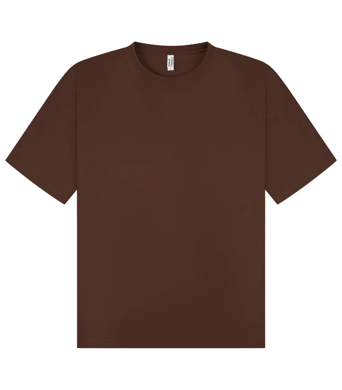 Casual Classics Casual Core Combed 180 Oversize Tee in Chocolate