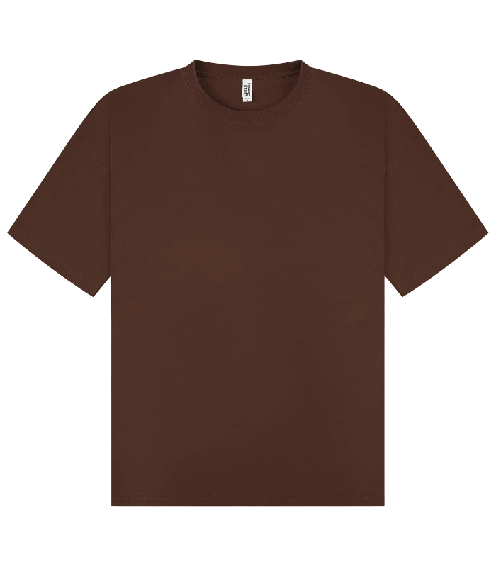 Casual Classics Casual Core Combed 180 Oversize Tee Tall in Chocolate