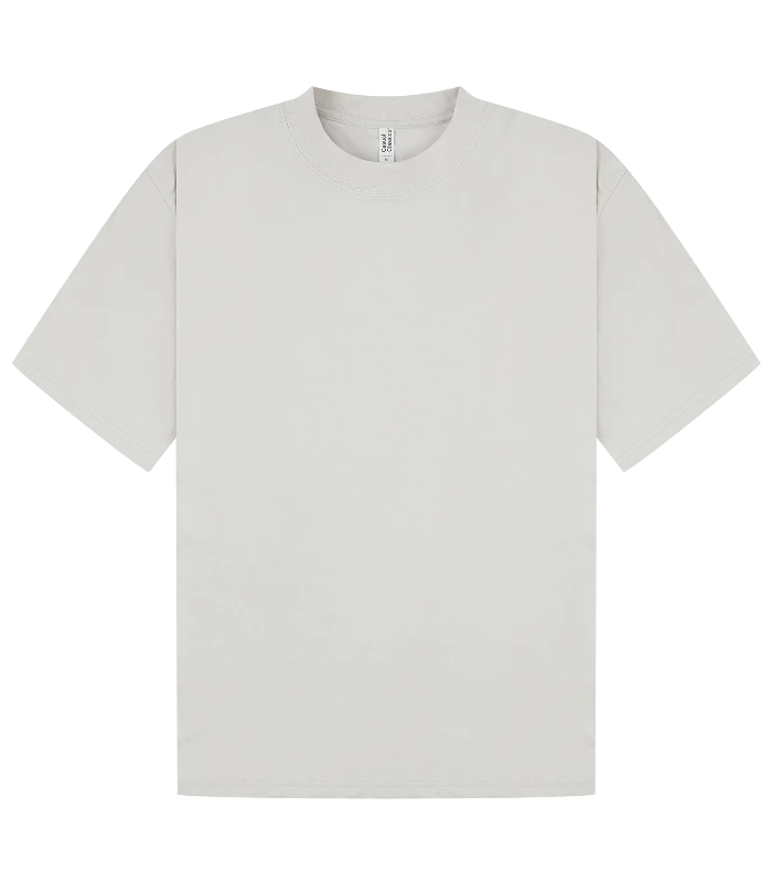 Casual Classics Casual Core Combed 180 Oversize Extended Neck Tee in Lunar Grey