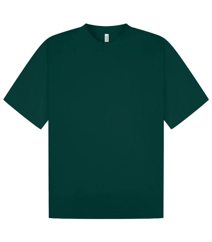 Casual Classics Casual Core Combed 180 Oversize Extended Neck Tee in Rainforest