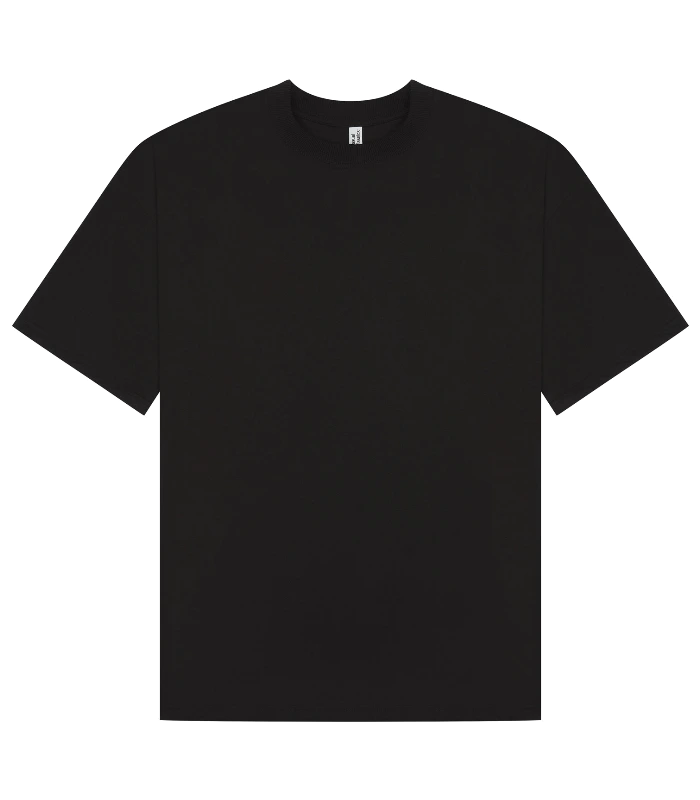 Casual Classics Casual Core Ringspun 150 Oversize Extended Neck Tee Tall in Black