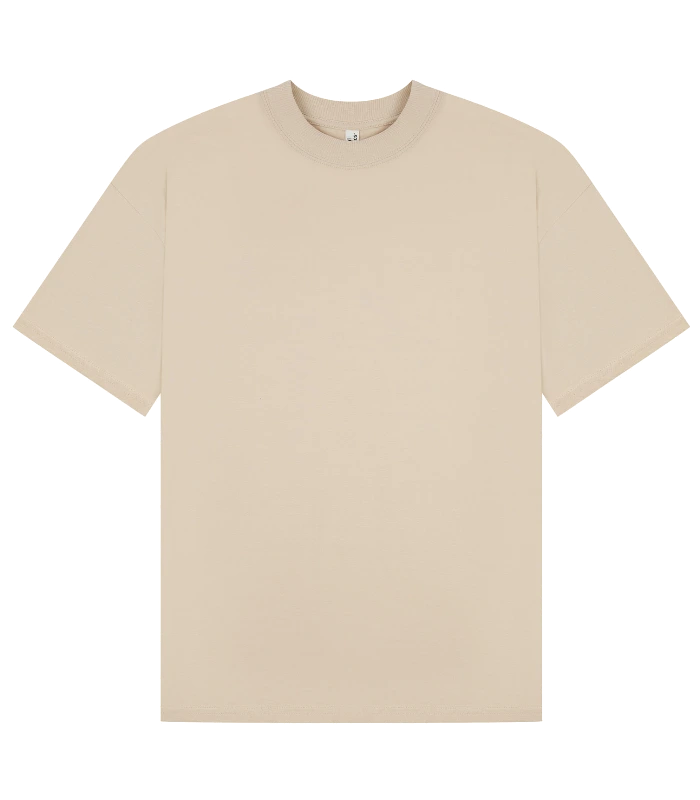 Casual Classics Casual Core Ringspun 150 Oversize Extended Neck Tee Tall in Sand