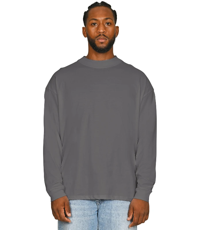 Casual Classics Casual Core Combed 180 Oversize Extended Neck L/S Tee in White